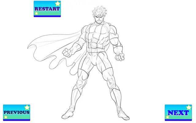 How to Draw Super Heroes android App screenshot 0